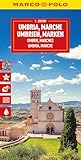  MARCO POLO Reisekarte Italien 08 Umbrien, Marken 1:200.000: Straßenkarte und Autokarte mit sehenswerten Strecken, Highlights und digitaler Erweiterung