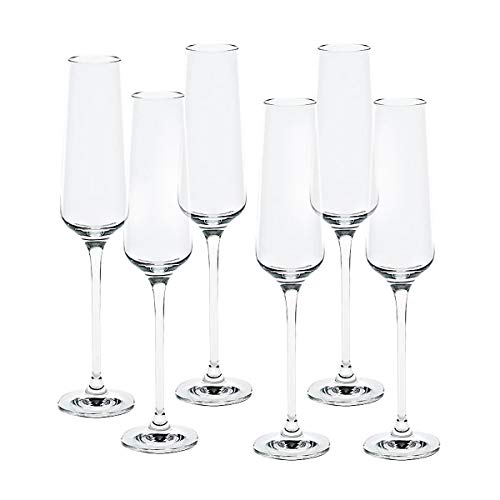CRISTALICA Sektglas 6er-Set Sektkelch Charisma für Schampus Prosecco Champagner 150 ml klar