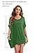 ellazhu Women's Loose Fit Batwing Sleeve Casual Crew Neck Tee Oversized Tunic T-Shirt Shirt Tops GA200 Green