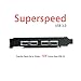 Mailiya PCI-E to USB 3.0 4 Port PCI Express Expansion Card (PCIe Card),Superspeed USB 3.0 Card with 15-Pin Power Connector for Desktops,Super Speed Up to 5Gbps