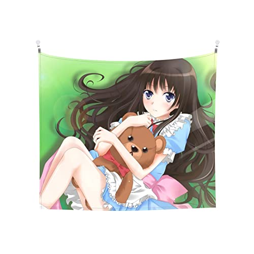 神様のメモ帳 タペストリー アニメ、リビングルーム、ベッドルーム、寮の装飾 パーソナルギフト150*130cm 神様のメモ帳 タペストリー アニメ、リビングルーム、ベッドルーム、寮の装飾 パーソナルギフト150*130cm