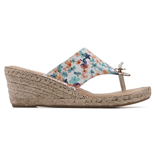 Image of WHITE MOUNTAIN Women's Beachball Espadrille Wedge Sandal