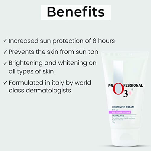O3+ Whitening Face Cream SPF 30 Sunscreen for Skin Brightening, UVA UVB & Sun Tan Protection, 50g - Image 6