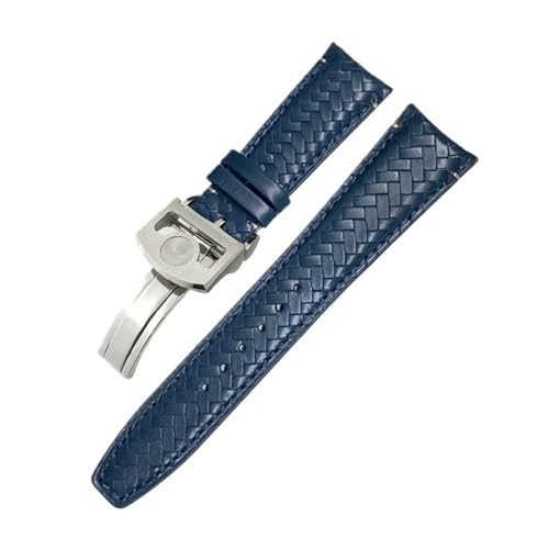 [ȓX] J[uGhDvoh 20 ~[g 21 ~[g 22 ~[g Fit For IWC |gM[[ɓK pCbg̃n~gɓK WYuɓK U[vXgbv(Blue Silver Buckle1,
