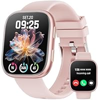 Smartwatch Damen Herren, 1.83\ HD Fitnessuhr mit Telefonfunktion, Fitness Tracker mit SpO2 Pulsmesser Schlafmonitor Schrittzähler, 100+ Sportmodi Sportuhr, IP68 Wasserdicht Smart Watch für Android iOS