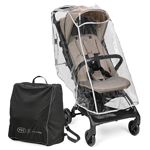 PEG Passeggino Leggero Volo con Parapioggia, per Aereo, Compatto, Omologato
