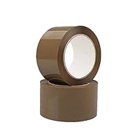 Vista 2 de Brown Packing Tape 2.88 inch X 110 Yards,2 mil Thick,Heavy Duty Carton Packaging Tape,for Sealing Storage and Packing. 1 Roll 3inch Wide