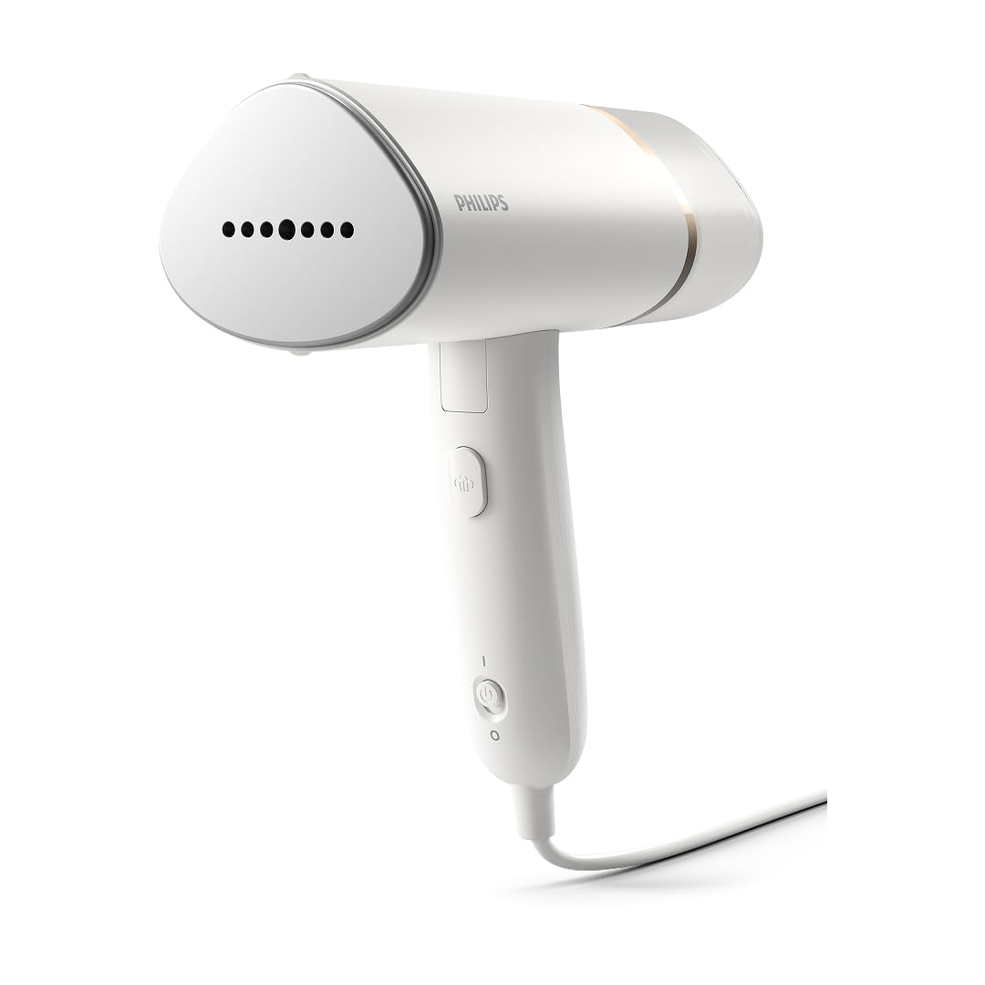 Philips El Tipi Buharlı Ütü 3000 Serisi – Kompakt ve Katlanabilir Tasarım, 30 Saniyede Hazır, 1000W ve 20g/dak Sürekli Buhar, Ütü Masası Gerektirmez, Tüm Kumaşlarda Güvenli (STH3020/10)