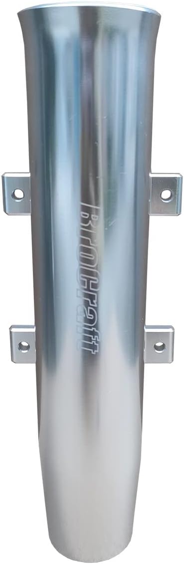 Brocraft Aluminum Boat Rod Holder – Side Mount / Transom Mount Fishing Rod Holder for Boats, Kayaks, Dock Wall Mounted Marine Rod Holder