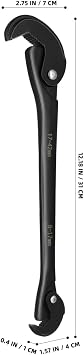 Scicalife Adjustable Wrench, Black, Alloy Steel, 20-Inch