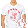D鰊er Kebab T-Shirt 100% Organic Cotton Fair Trade Includes 3 Stickers (Size S-3XL) Funny Turkish Kebap Fun T-Shirt Men Women Organic Cotton Gift Costume Sayings Birthday JGA, White, L #1