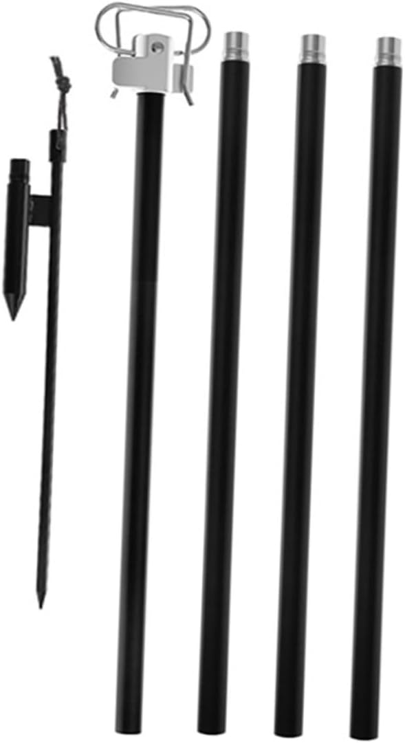 Milisten Sturdy Tent Hanging Rack Camping Lantern Stand Lamp Pole Lightweight Hiking