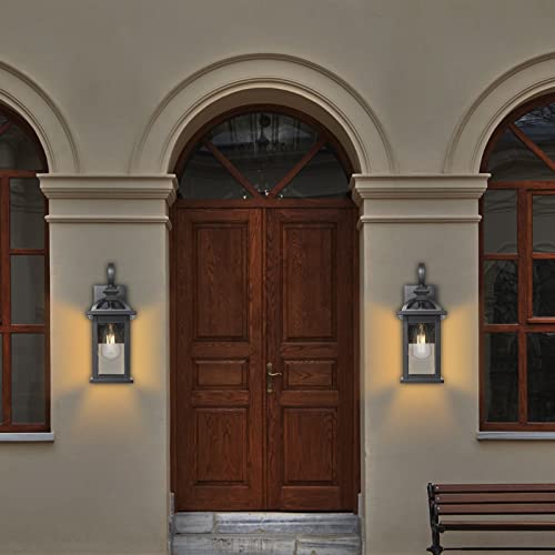 Darkaway Outdoor Lights Fixtures Wall Mount, Outdoor Wall Sconce Lights With Seeded Glass Waterproof Outside Exterior Lights Fixture For House, Front Porch, Patio (2 Pack) #TOP7