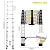 Dajianglx 10.5FT Telescoping Extension Ladder, Extension Ladder with A Pair of Gloves, Foldable Aluminum Retractable Collapsible Ladders for Household and RV Outdoor Work 330 lbs Load