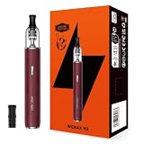 For Geekvape Wenax M2 Kit Vape Pen 16 W Versione in pelle (Wine Red) Batteria 1200 mAh | 2 ml 0,8 Ω Cartuccia Wenax M1 V2 MTL | Riempimento laterale | Tipo C 5V/2A Ricarica rapida - No Nicotine