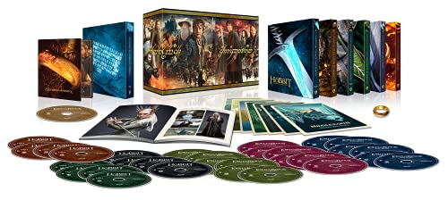 La Terre du Milieu-Coffret Hobbit + Le Seigneur des Anneaux (4K Ultra-HD) [4K Ultra-HD + Blu-ray]