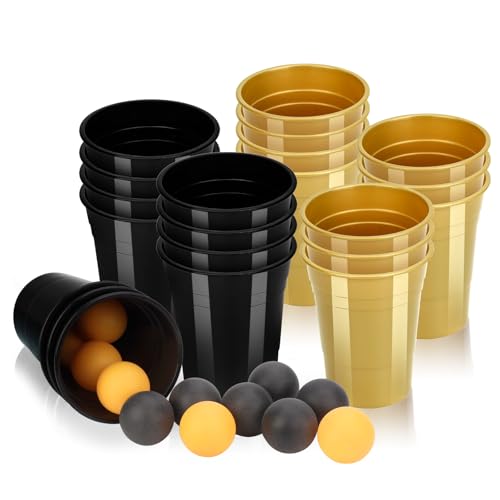 Bière pong réutilisable pour soirée étudiante et week-end festif en famille en plastique