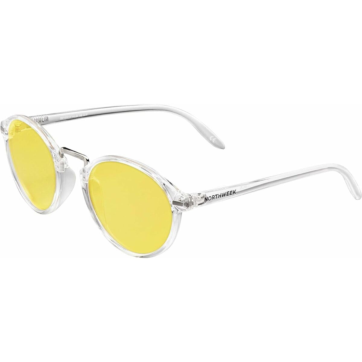 NORTHWEEK Unisex Adults’ VESCA LUOPING Sunglasses, Yellow (Transparent Yellow), 132.0