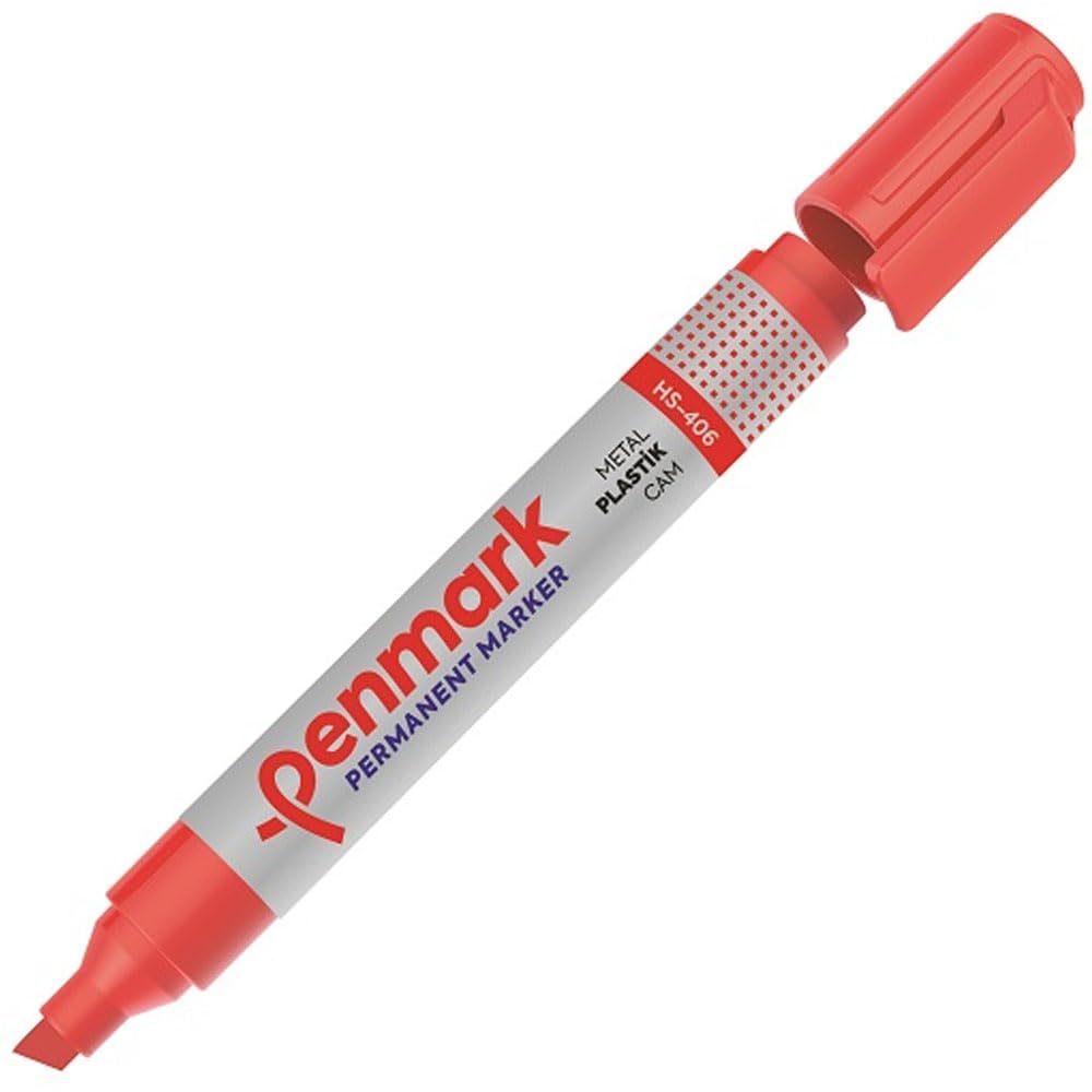 Marker permanentny czerwony PENMARK