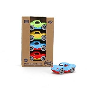 Green Toys Stack and Link Racer – 4 Bunte Autos