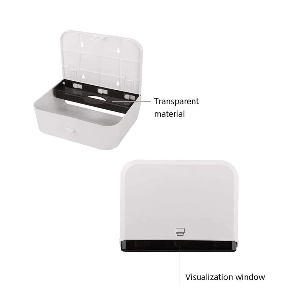 BKEKM Dispenser Salviette Dispenser di Asciugamani di Carta con Serratura Dispenser di Asciugamani di Carta Impermeabile Porta Asciugamani di Carta a Parete per la casa Commerciale Moda