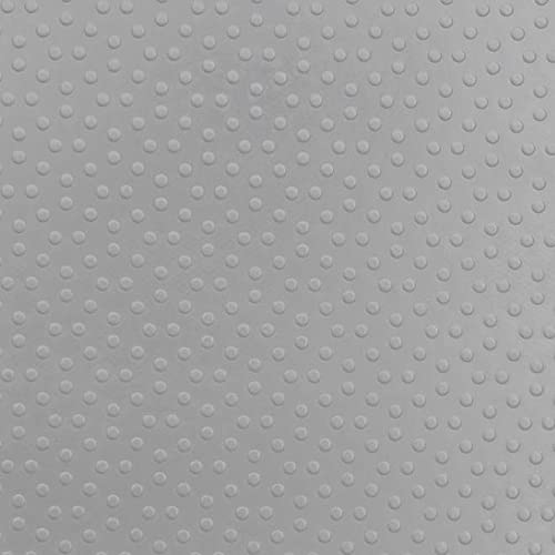 Floordirekt Revêtement de sol en PVC à pois - Épaisseur : 2 mm - Tapis antidérapant - Antidérapant et résistant aux liquides et à la saleté - Utilisation universelle (gris, 120 x 150 cm)