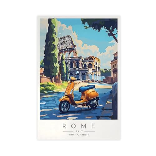 Poster de voyage Rome Italie pour habiller un grand mur vide