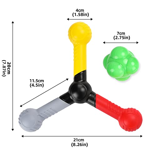 Wiessoc Hand Eye Coordination Trainer, Reaction Speed Training Equipment Set Tool, Reaction Catch Trainer, Improve Reflex, Agility And Focus For Sports, Exercise, And Fun For All Ages #TOP1