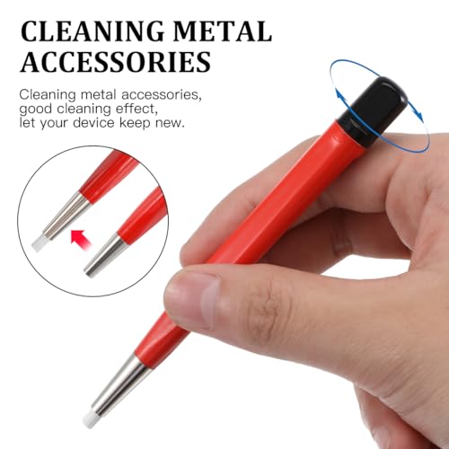 Image of ULTECHNOVO Clock Cleaning Pen Watch Repair Tool with Fiberglass Scratch Brush Lubrication Applicator for Dust Removal Clock Maintenance Supply Handheld Pen for Watches Clocks Toys 4.44In