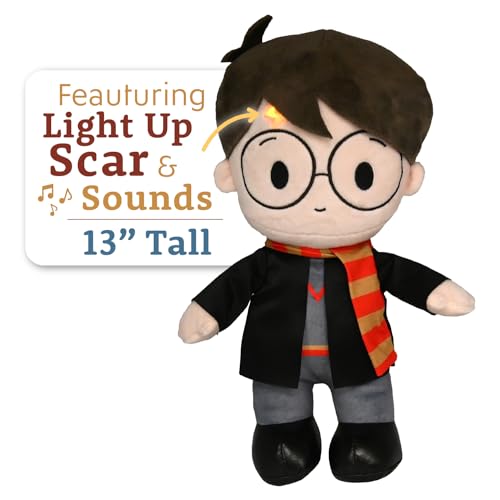 Image of KIDS PREFERRED Harry Potter Plush with Light Up Scar, Harry Potter Gifts for Girls and Boys 13 Inch Stuffed Animals for Kids and Harry Potter Decor