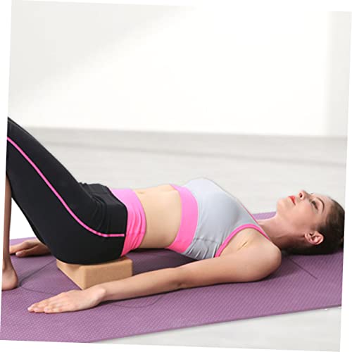 Kisangel Bloco De Ioga De Cortiça Trem De Madeira Ferramentas De Ioga Blocos De Espuma De Densidade