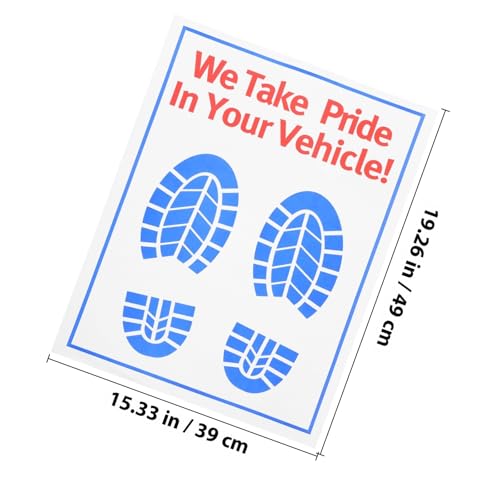 Alfombrillas de papel para suelo de coche Veemoon protectoras y desechables 2