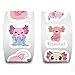 Axolotl Stickers, Waterproof Roll Decals, 6x3cm, Cute Axolotl Labels, Scrapbook Sticker Pack, Decorative Sticker Roll, for School, Notebook, Journaling, Party Supplies