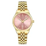 Roberto Marino RM9382 Women’s Watch – Stainless Steel, Japanese Quartz, Pink Dial, 3ATM Water Resistant