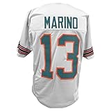 Dan Marino Jersey White Miami | Unisex Adult Sizes S-6XL Unsigned Custom Sewn Stitched