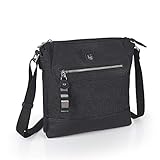 Tira regulable Gabol - Amelie  Bolso Dos Compartimentos de Color Negro - Bolso Impermeable