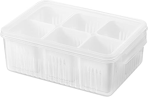 Miniatura 7 de Recipientes de almacenamiento de alimentos con tapas herméticas, caja de conservación de cebolleta para refrigerador, contenedor de conservación de