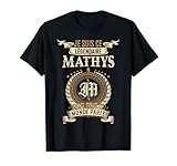 Cadeaux personnalisés nommé Mathys également idéal comme cadeau amusant pour la fête des pères, papa, père, grand-père. Tous les hommes légendaires nommés Mathys se réjouissent de ces drôles de paroles masculines.
