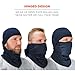 Ergodyne - 16851 N-Ferno 6823 Balaclava Ski Mask, Wind-Resistant Face Mask, Hinged Design to Wear as Neck Gaiter, Navy