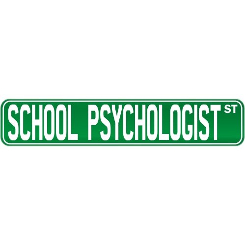 Letrero de calle con texto en inglés «School Psychologist»