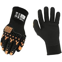 Mechanix Wear SpeedKnit M-Pact Thermal S5DP05 Gloves - Cold Weather Gloves for Protecting Hands - Insulated - Snug Fit - Touchscreen Capable - Machine Washable - Black - Small