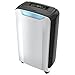 Eurgeen Compact 20 Pint Portable Dehumidifier with Humidity Sensor, Timer, 2 Speed Settings & Auto Shut Off. Ideal for Home Kitchen Bathroom Basements Garage