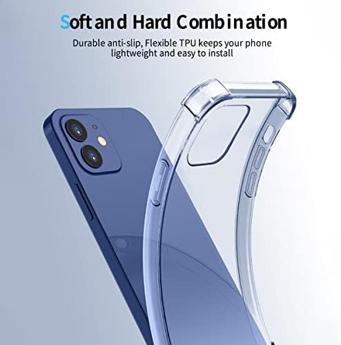 Compatible with iPhone 11 Case, Whioltl Crystal Clear Phone Cover, Anti-Scratch and Shock-Absorption, Basic Case for iphone 11 Hülle Coque funda, Transparent