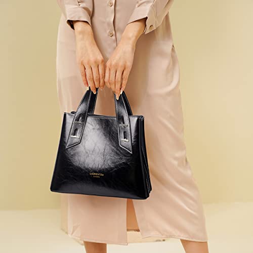 Image of LAORENTOU Women Crossbody Handbags Genuine Leather Satchel Handbags for Women Top-handle Shoulder Tote Purses