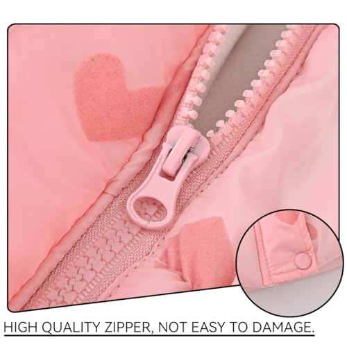 Little Girl Winter Dress Coat Fleece Outwear Puffer Jacket with Hood Kid Clothes4