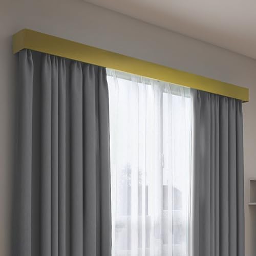 3-in-1 Adjustable Bedroom Curtain Track System with Valance Box | Wall Mounted Decorative Rail Kit for Living Room & Bedroom | 12.5FT White Curtain Rod Solution