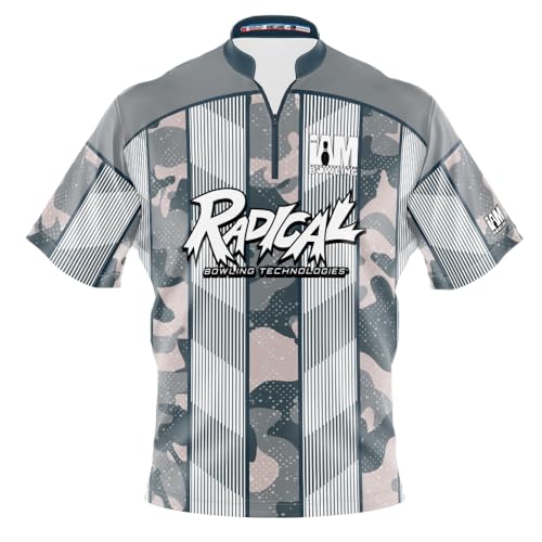 Logo Infusion I AM Bowling Jersey Short Sleeve Sash Collar 2328-RD Made in USA Radical (US, Alpha, XX-Large, Regular, Regular, Multi)