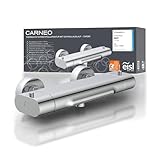 EISL Carneo, 1330090 Badkuipkraan, mengkraan met thermostaatregeling, waterval-uitloop, veiligheidsvergrendeling bij 38 °C, minder risico op schokken door korte overhang, chroom