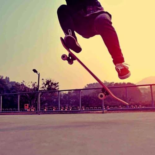 Skate Infantil Juvenil Semi Profissional Madeira Até 70kg