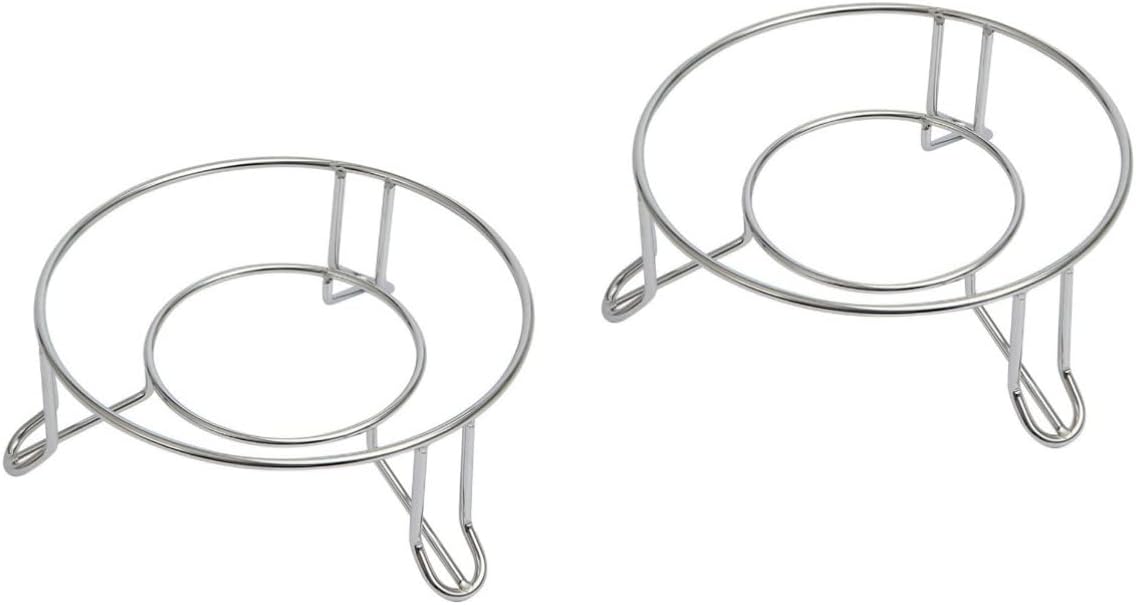 2 pcs Steaming Pot Wire Trivet Steamer Tray Storage Cooking Steel Trivets Heat Stands Resistant Wok Hot Steam Gas Tools Cooling Electric Cookware Holder Basket Gadget Shelf Rack ()